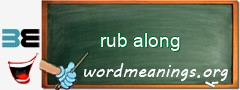 WordMeaning blackboard for rub along